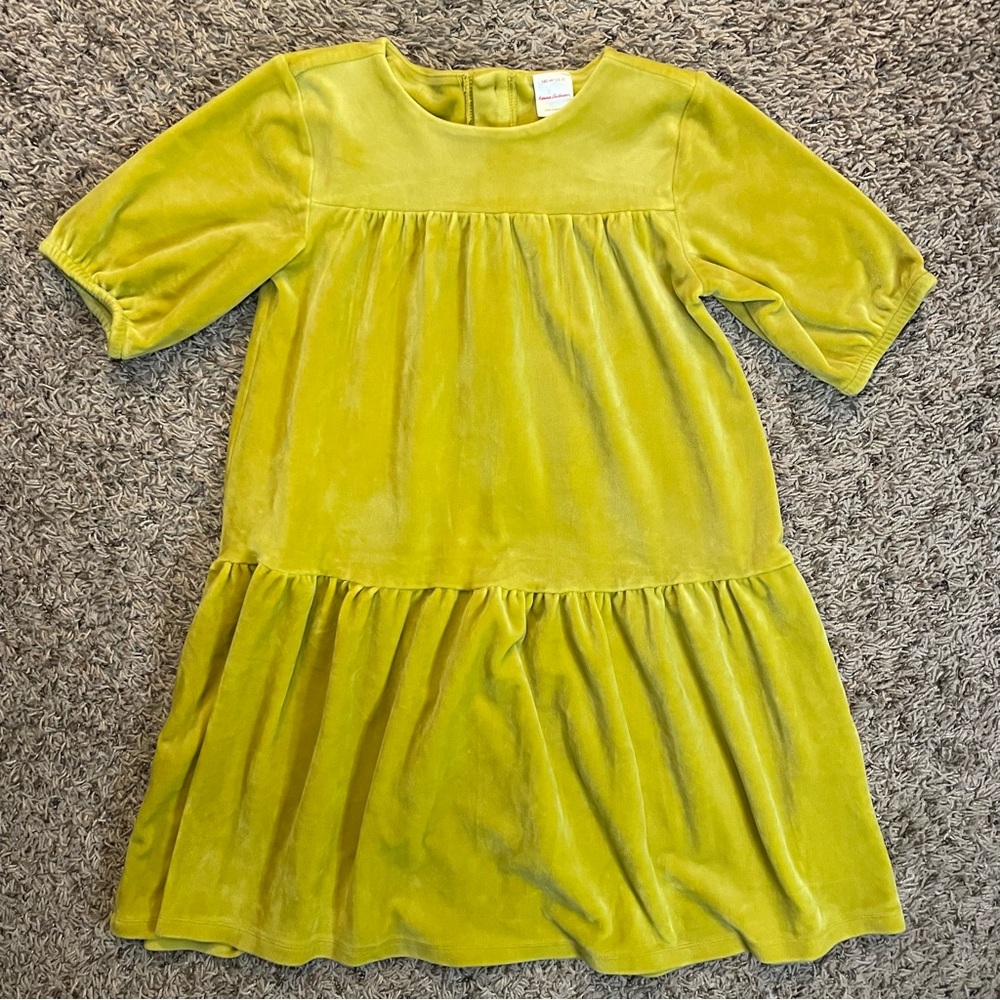 Girls Hanna Andersson Short Sleeve Velour dress Sz‎ 10